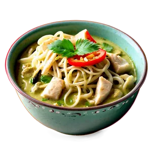 Thai Green Curry Noodles Png Epw42 PNG image