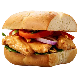 Thai Peanut Chicken Sandwich PNG Wnp98 PNG