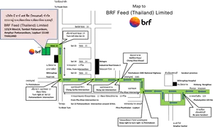Thailand B R F Feed Location Map PNG image