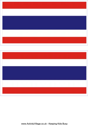 Thailand Flag Comparison PNG image