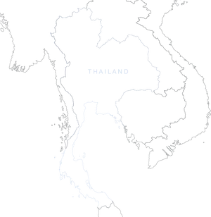 Thailand Outline Map PNG image