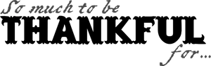 Thankful Calligraphy Text PNG image