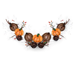 Thanksgiving Autumn Wreath Png Xvp PNG image