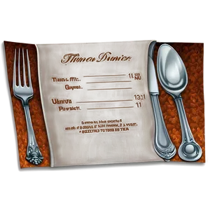 Thanksgiving Dinner Invitation Png Gnq PNG image