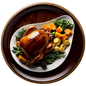 Thanksgiving Dinner Plate Png 05212024 PNG image