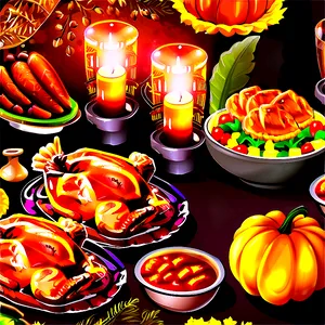 Thanksgiving Dinner Png 05212024 PNG image
