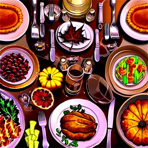 Thanksgiving Dinner Png 87 PNG image