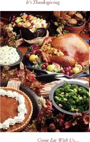 Thanksgiving Dinner Spread.jpg PNG