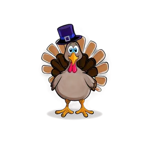 Thanksgiving Feast Cartoon Turkey Png 06262024 PNG image