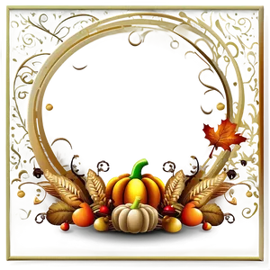 Thanksgiving Quote Border PNG Qiw87 PNG