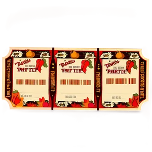 Thanksgiving Raffle Ticket PNG 20