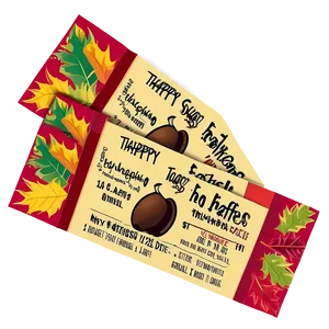 Thanksgiving Raffle Ticket PNG Kwb