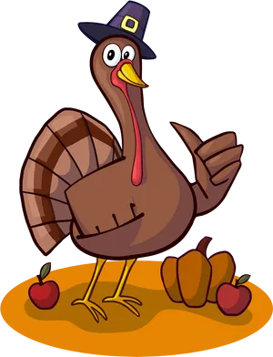 Thanksgiving Turkey Cartoon Emoji PNG