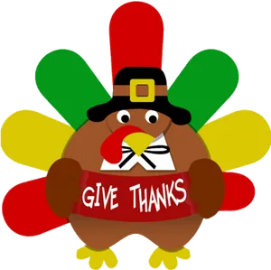 Thanksgiving Turkey Cartoon Graphic PNG image