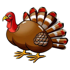 Thanksgiving Turkey Cartoon Png Kgu61 PNG image