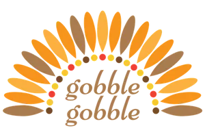 Thanksgiving Turkey Graphic Gobble Gobble PNG image