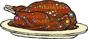 Thanksgiving Turkey Word Art