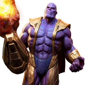 Thanos In Cosmic Dust Png 05212024 PNG image