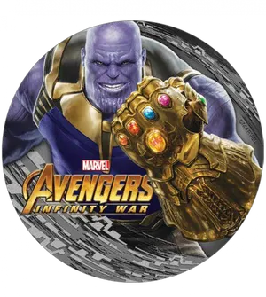 Thanos Infinity Gauntlet Avengers Infinity War PNG image
