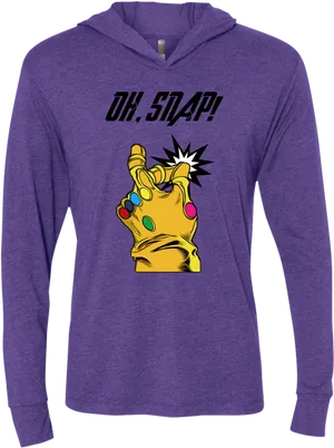 Thanos Inspired Snap Hoodie PNG