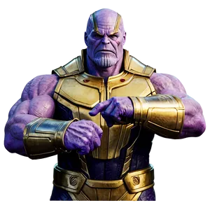 Thanos With Gauntlet Off Png Fcf PNG image