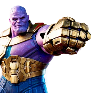 Thanos With Gauntlet Off Png Rws PNG image