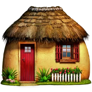 Thatched Roof Cottage Png Bdg PNG image