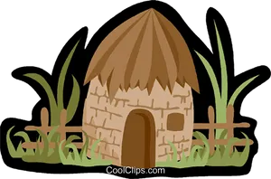Thatched Roof Hut Clipart PNG image