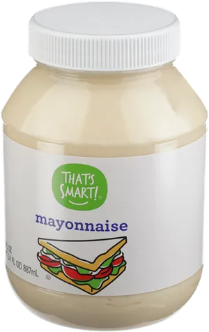 Thats Smart Mayonnaise Jar PNG image