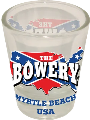 The Bowery Myrtle Beach U S A Glassware PNG