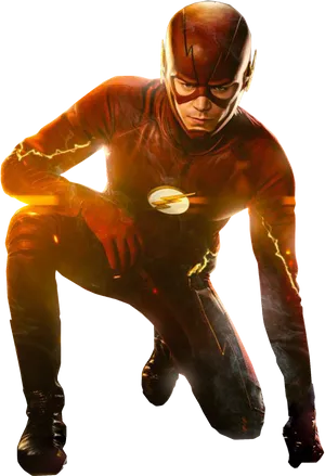 The_ Flash_ Crouching_ Pose