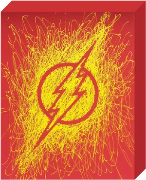 The Flash Logo Energy Background PNG image