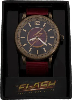 The Flash Themed Wristwatch PNG image