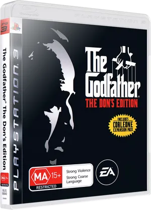 The Godfather Dons Edition P S3 Game Cover PNG image