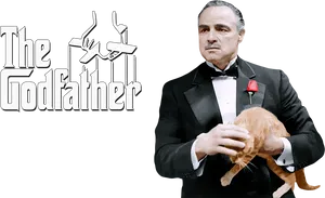 The Godfather Movie Iconic Scene PNG image