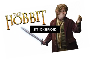 The Hobbit Character With Sword PNG image