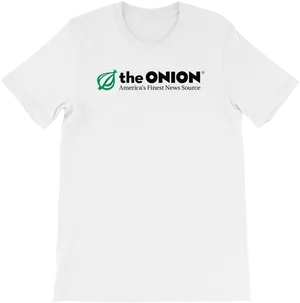 The Onion Logo White Tshirt PNG
