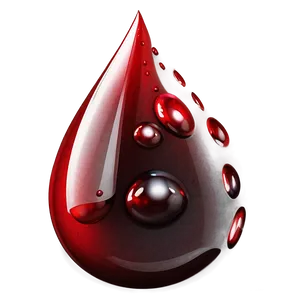 The Red Elixir: Blood Drop PNG Uwm