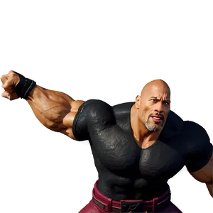The Rock Animated Character PNG 15 PNG