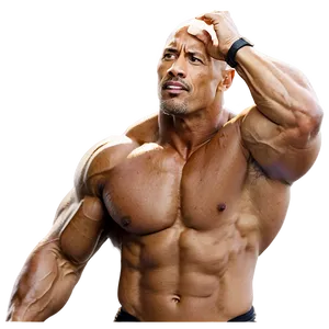 The Rock Bodybuilder PNG Dgk