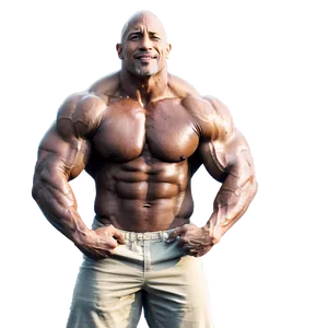 The Rock Bodybuilder PNG Tfs