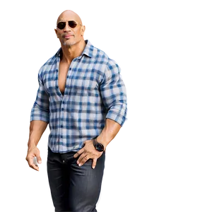 The Rock Casual Look PNG Ene PNG