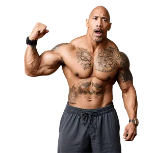 The Rock Cooking Pose PNG Epy PNG