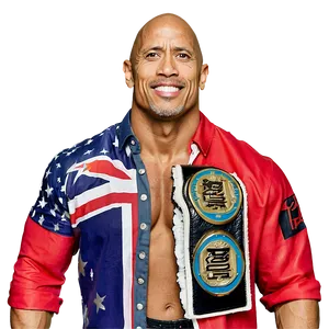 The Rock Holding Championship PNG 10 PNG