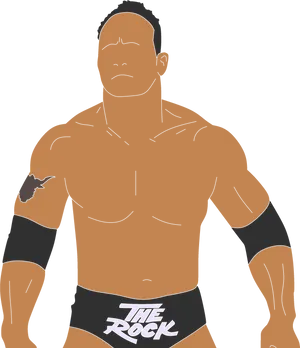 The Rock Illustration PNG image