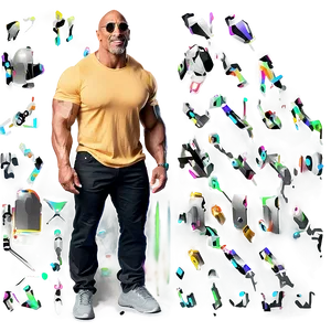 The Rock In Casual Wear PNG 30 PNG