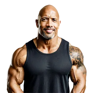 The Rock In Gym PNG 45