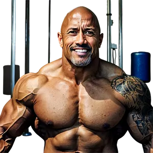 The Rock In Gym PNG Eeu83