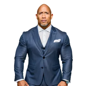The Rock In Suit PNG Fxw85