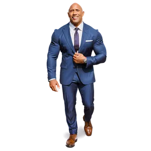 The Rock In Suit PNG Ixg66